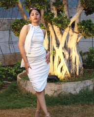 Dove Dream Ruched Bodycon Coord Set