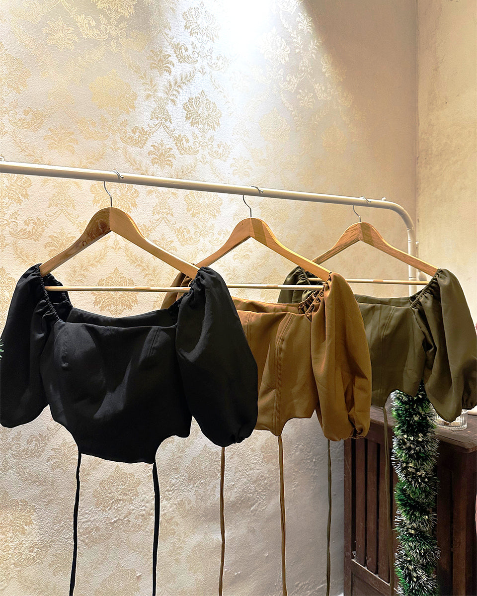 Penelope Puff Cinch Corset Top