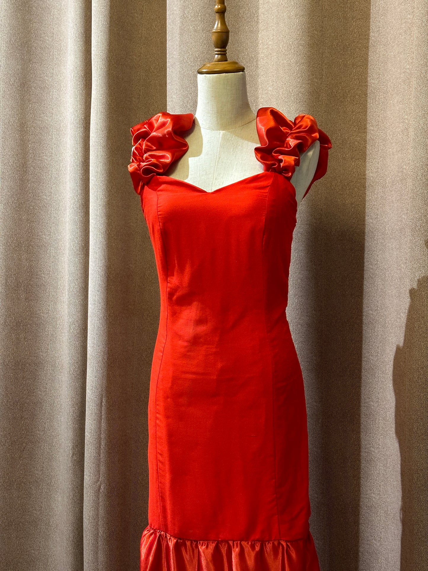 Avery Scarlet Ruffle Dress