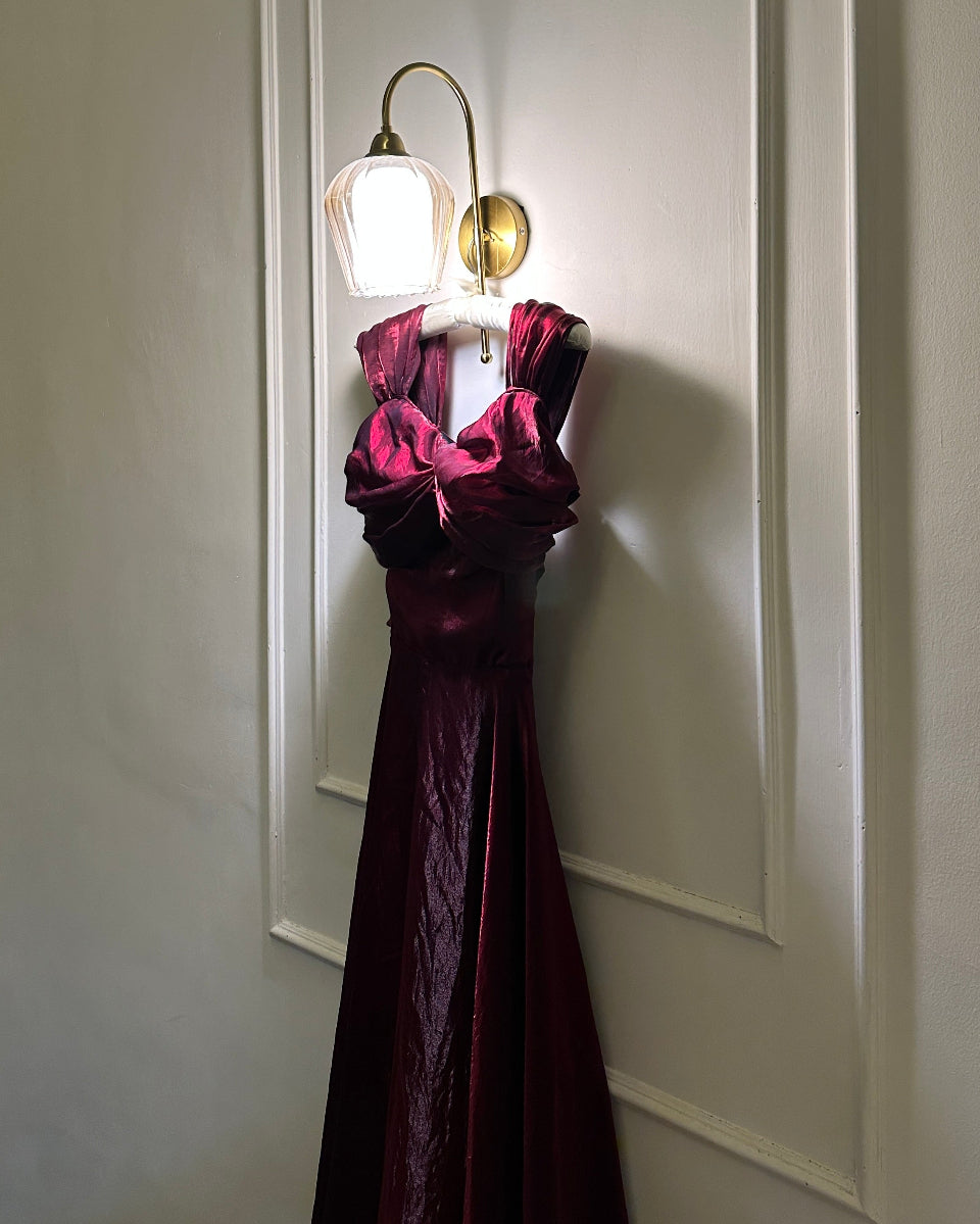 Midnight Muse Dress (Deep Red)