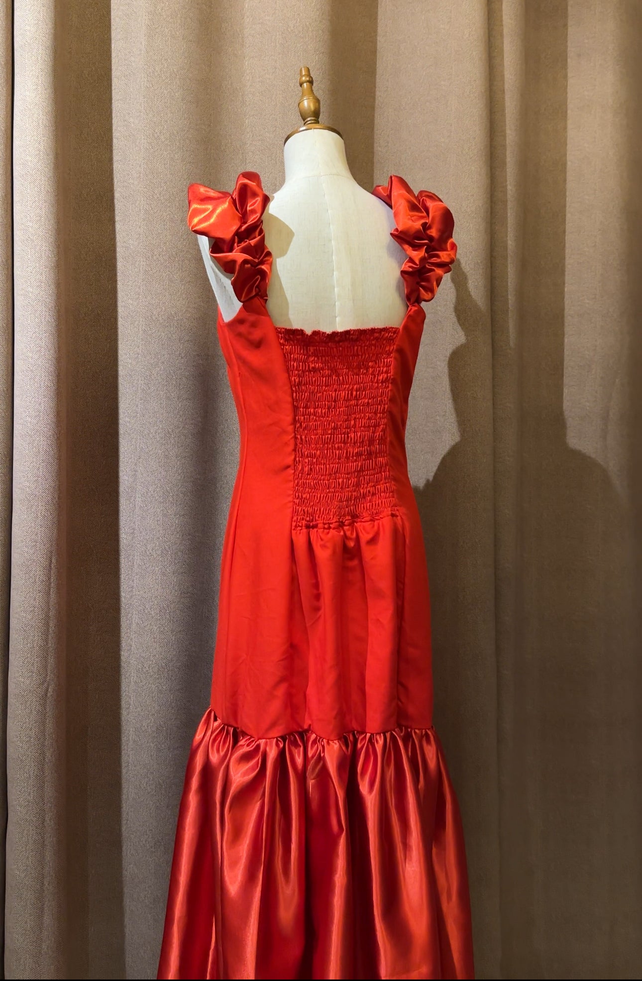 Avery Scarlet Ruffle Dress