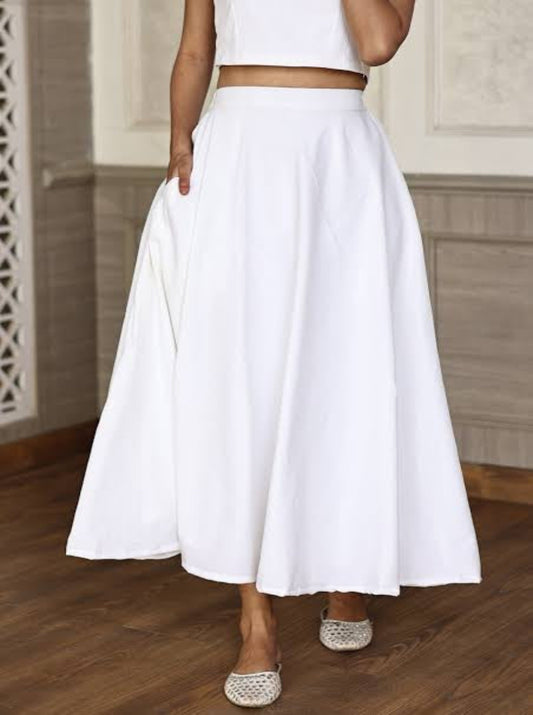 Cotton Classic White Skirt