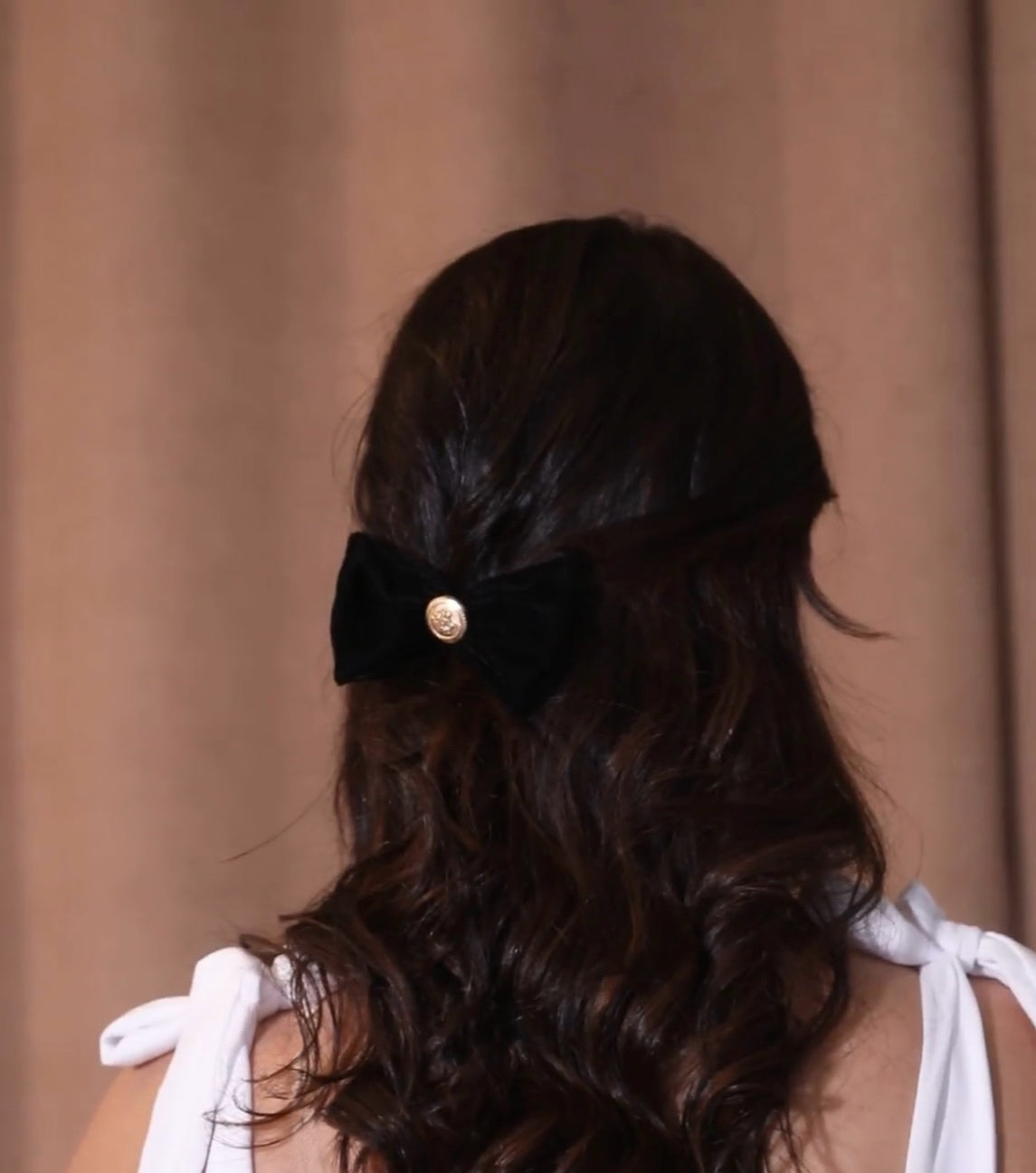 Velvet Bow Hair Clip