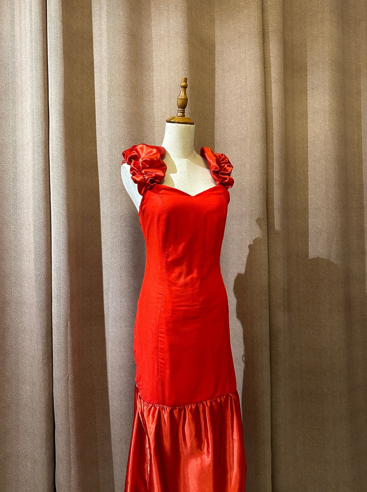 Avery Scarlet Ruffle Dress