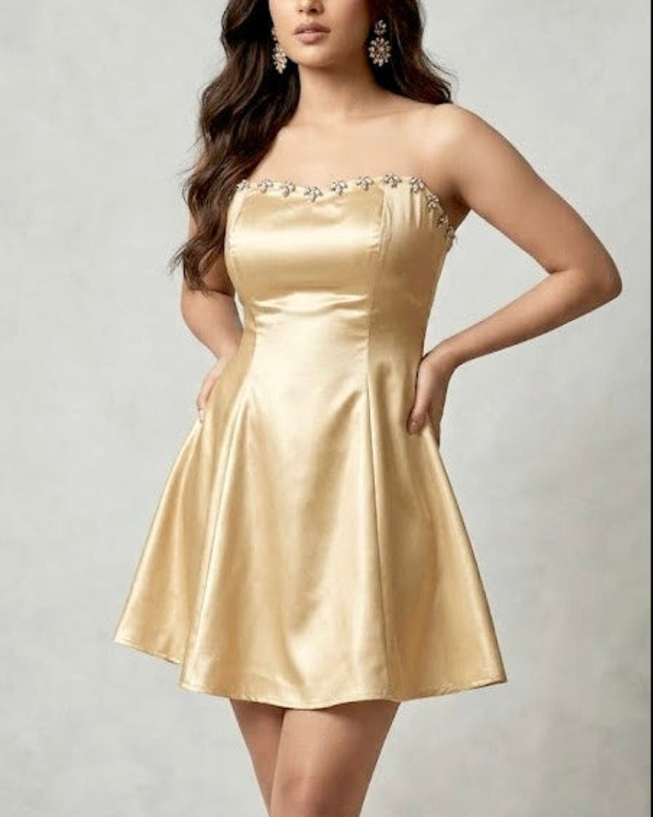 Sia Embellished Dress -Mini
