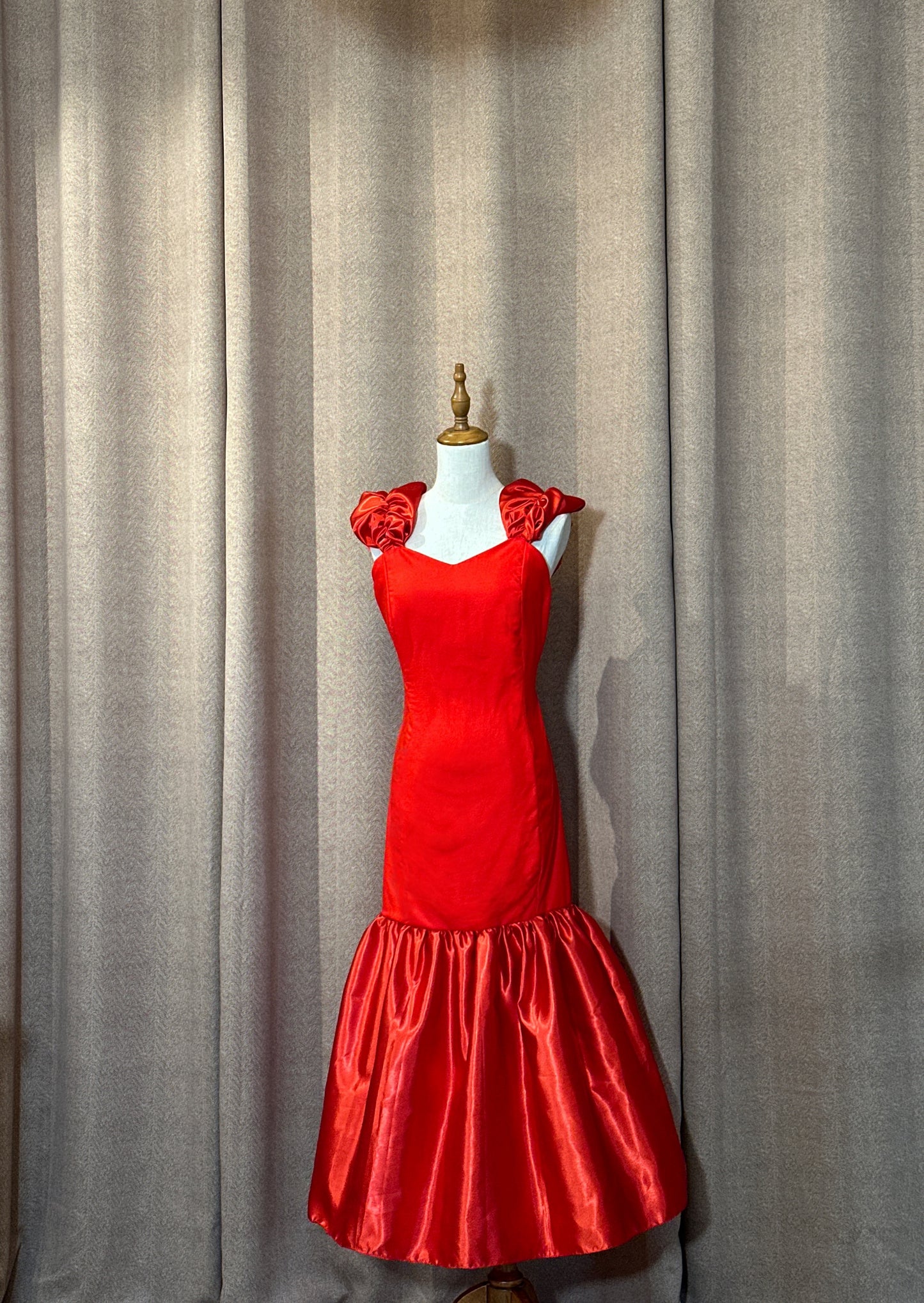 Avery Scarlet Ruffle Dress