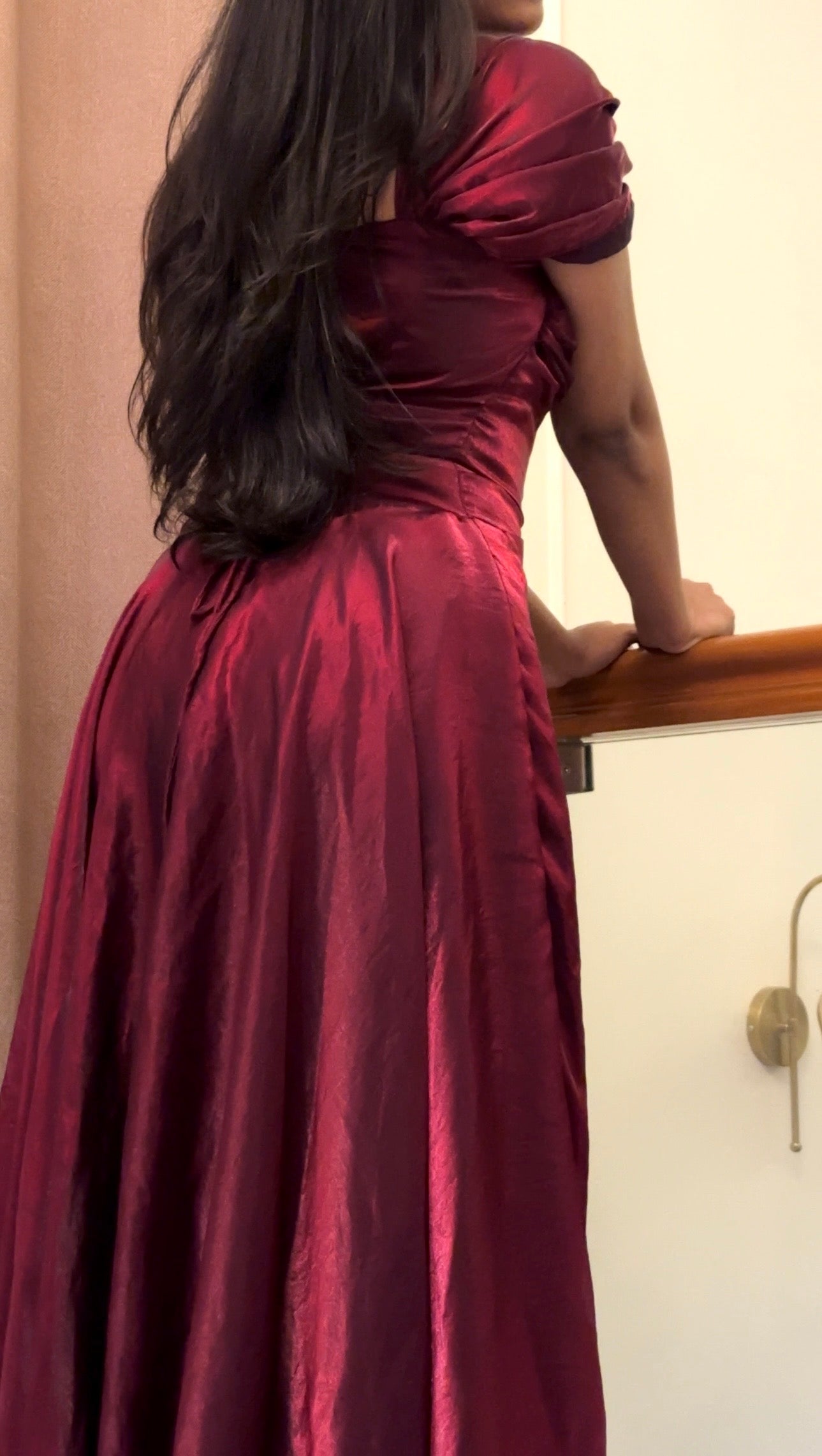 Midnight Muse Dress (Deep Red)